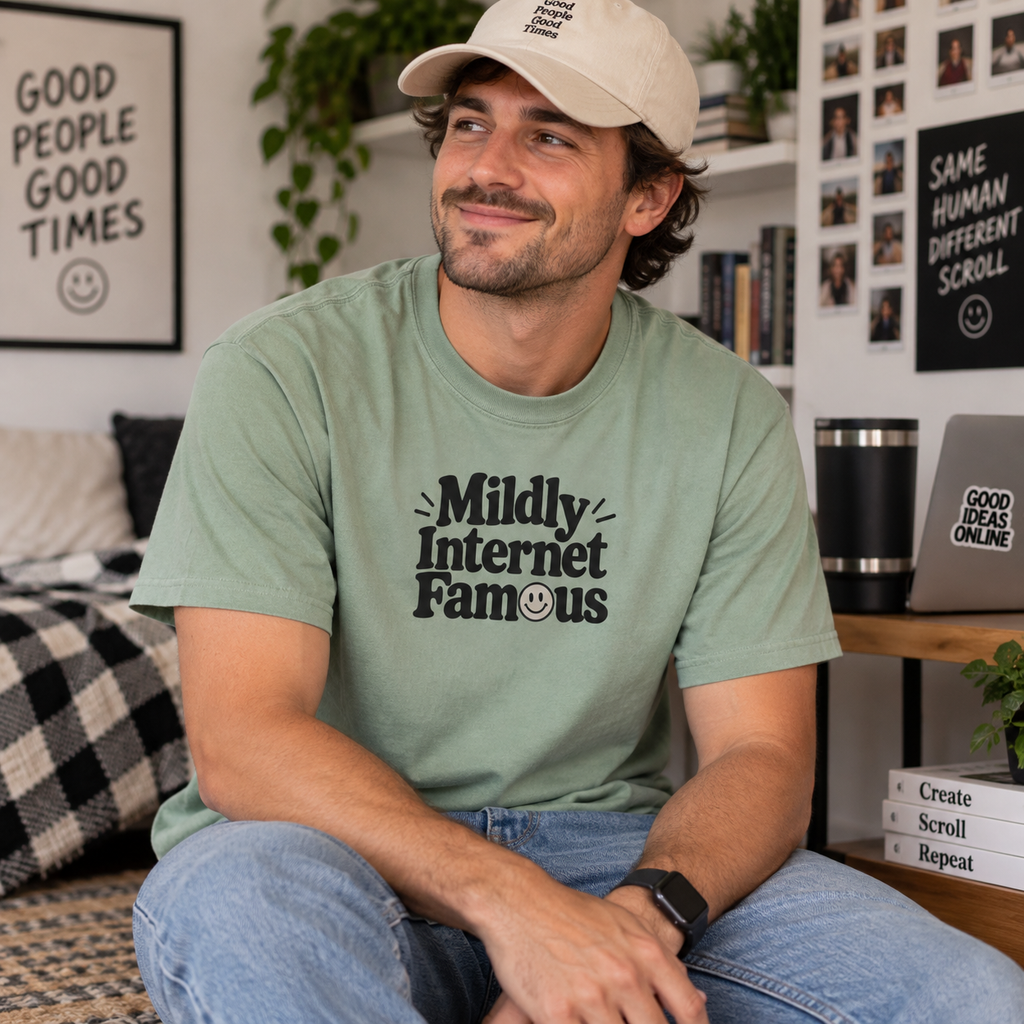 Mildly Internet Famous T-Shirt | Funny Social Media Tee