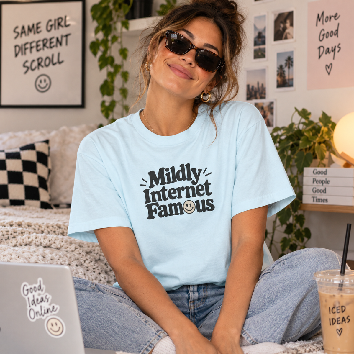 Mildly Internet Famous T-Shirt | Funny Social Media Tee