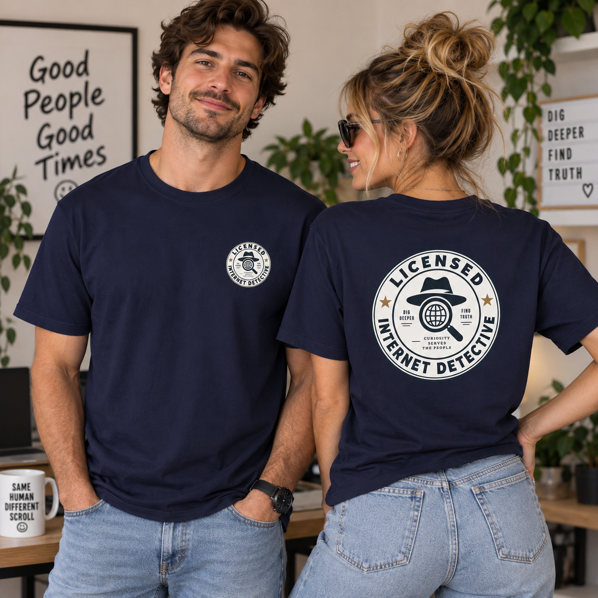 Licensed Internet Detective T-Shirt | Funny Internet Investigator Tee