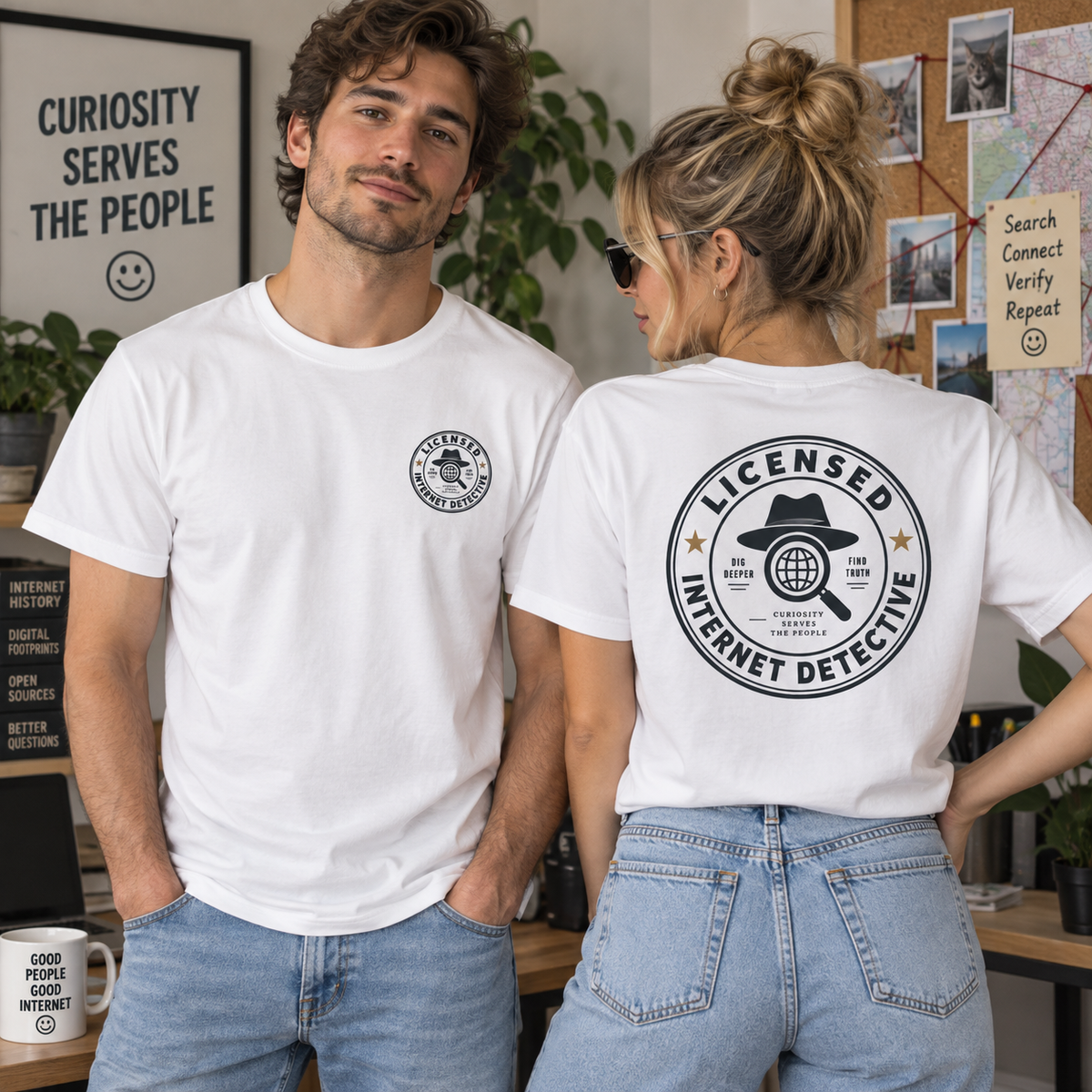 Licensed Internet Detective T-Shirt | Funny Internet Investigator Tee