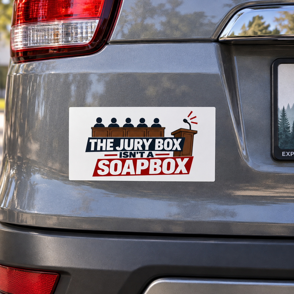 The Jury Box Isn’t a Soapbox Bumper Sticker