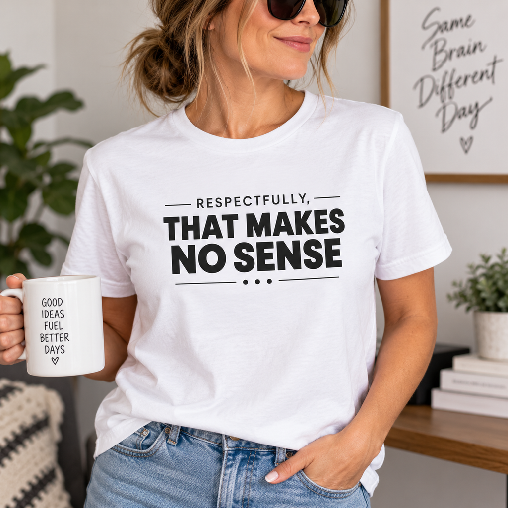 Respectfully, That Makes No Sense Garment-Dyed Graphic T-Shirt