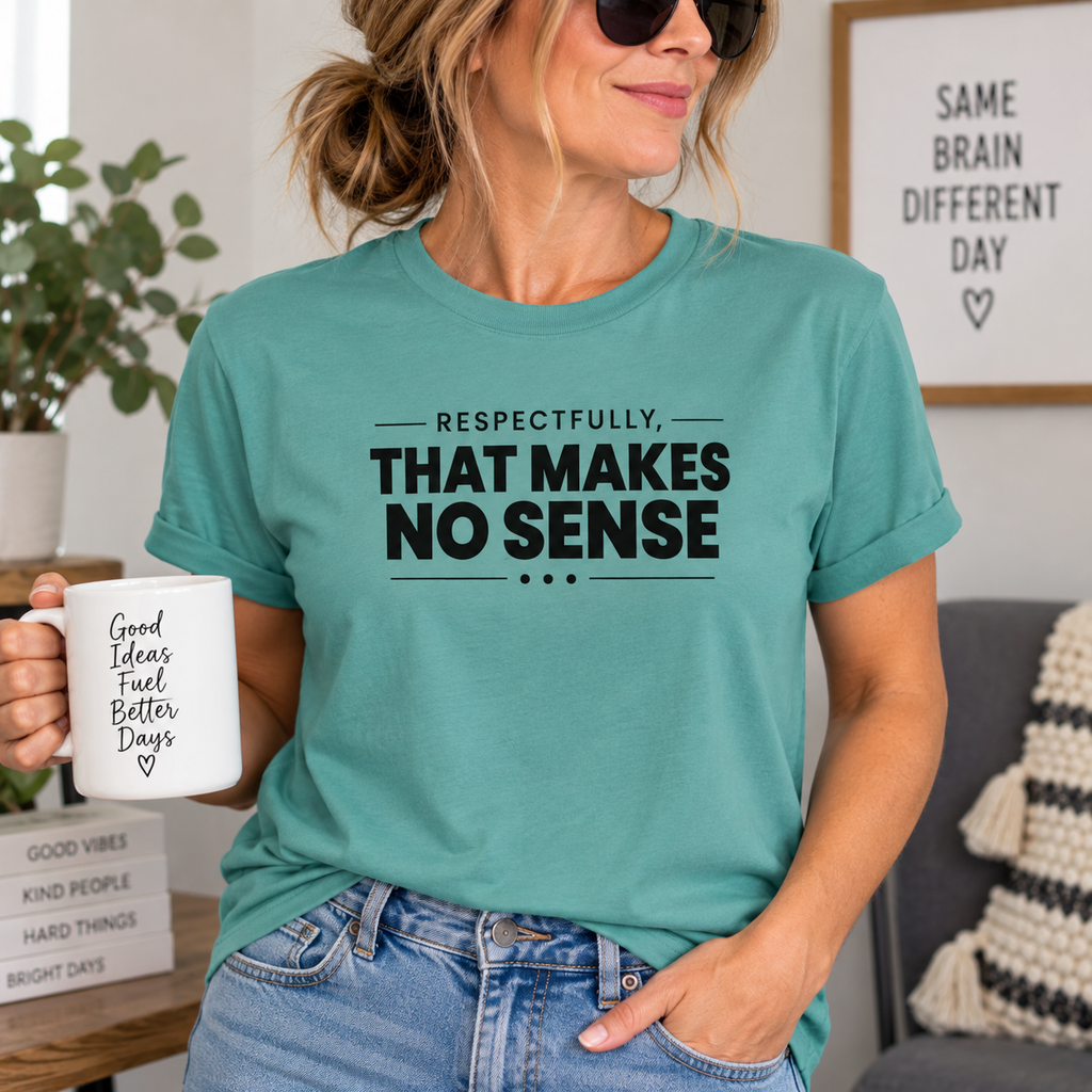 Respectfully, That Makes No Sense Garment-Dyed Graphic T-Shirt