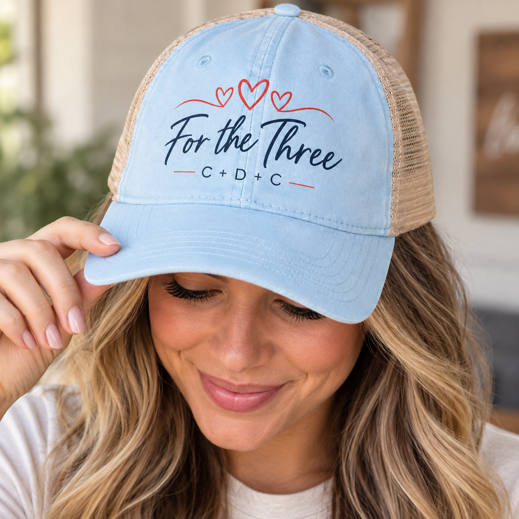 For the Three Women’s Washed Mesh Back Cap | C + D + C Memorial Hat