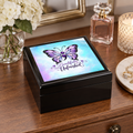 Beautifully Unfinished Butterfly Jewelry Box | Inspirational Keepsake Box