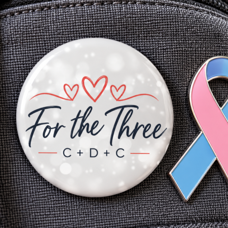 For the Three C + D + C Pin Button | Memorial Support Pin