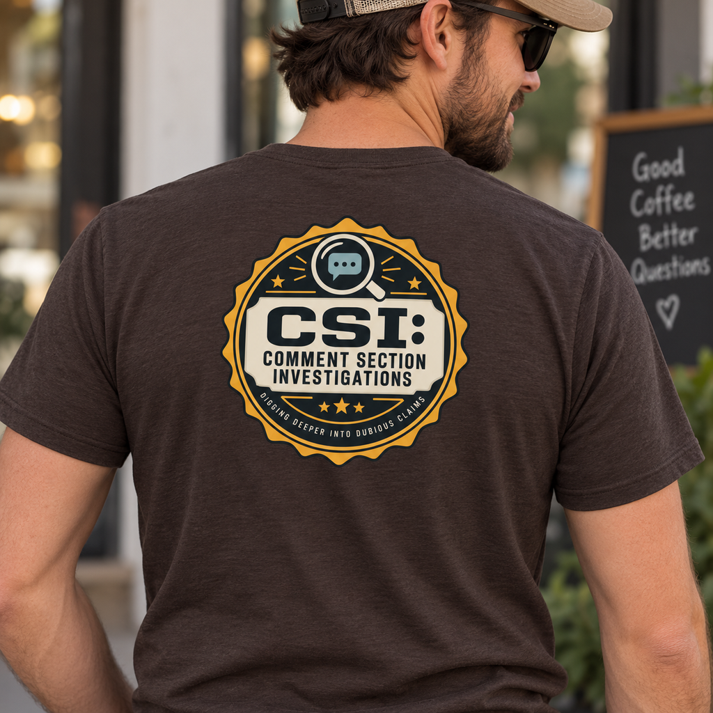 CSI: Comment Section Investigations True Crime T-Shirt