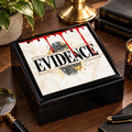 EVIDENCE True Crime Keepsake Box | Crime Lover Storage Box