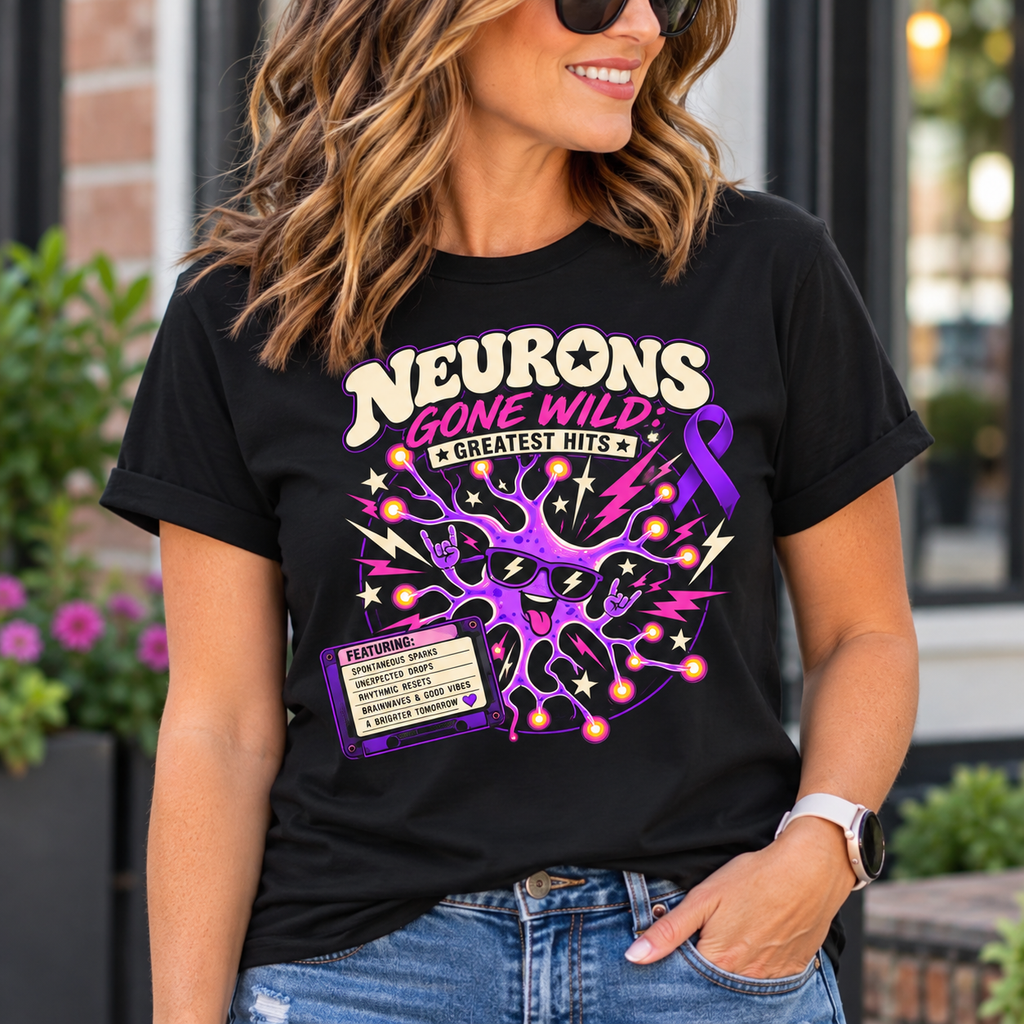 Neurons Gone Wild: Greatest Hits Epilepsy Awareness T-Shirt