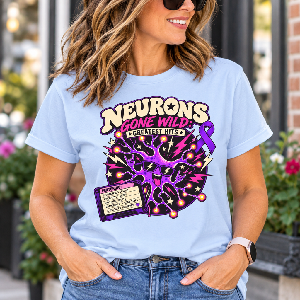 Neurons Gone Wild: Greatest Hits Epilepsy Awareness T-Shirt