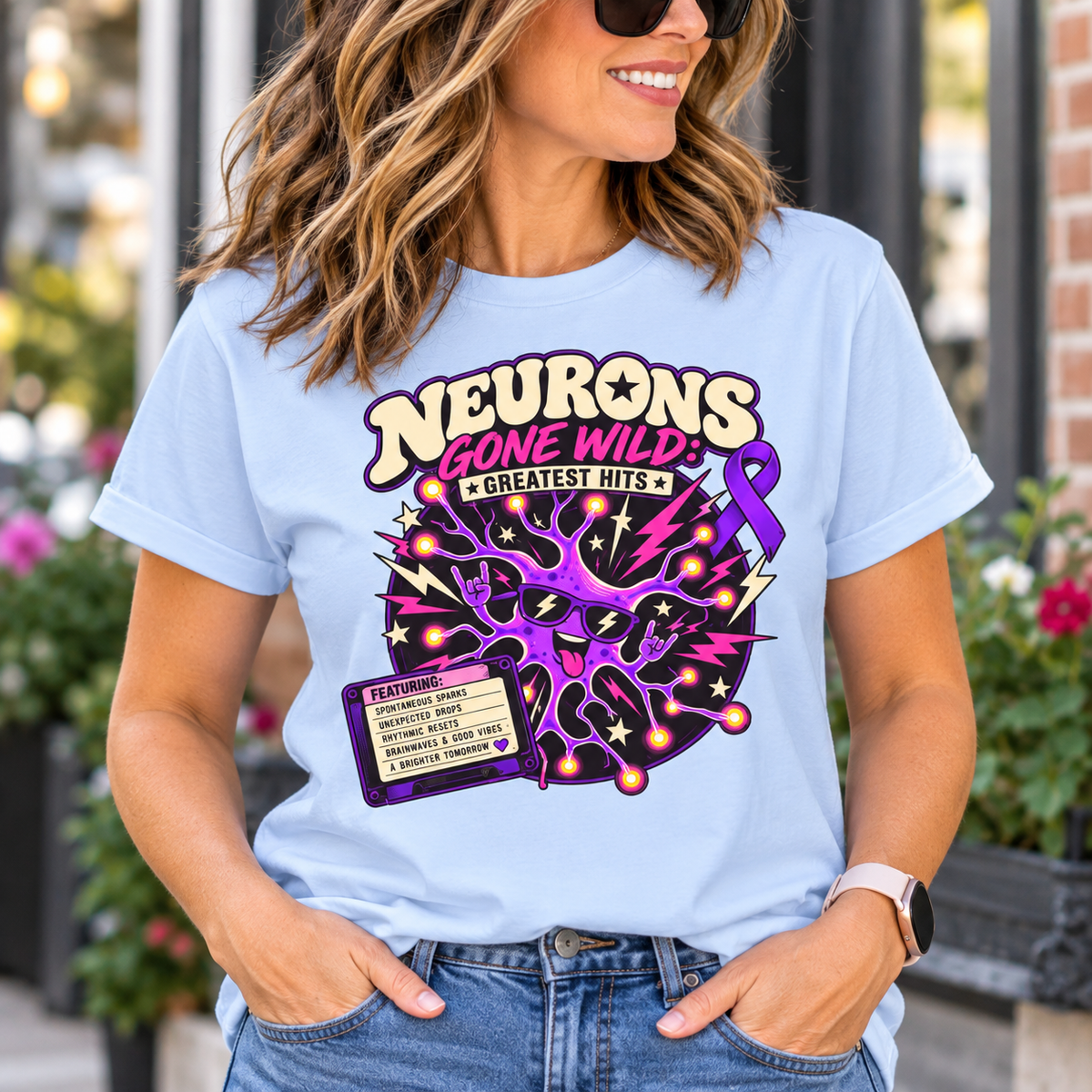 Neurons Gone Wild: Greatest Hits Epilepsy Awareness T-Shirt
