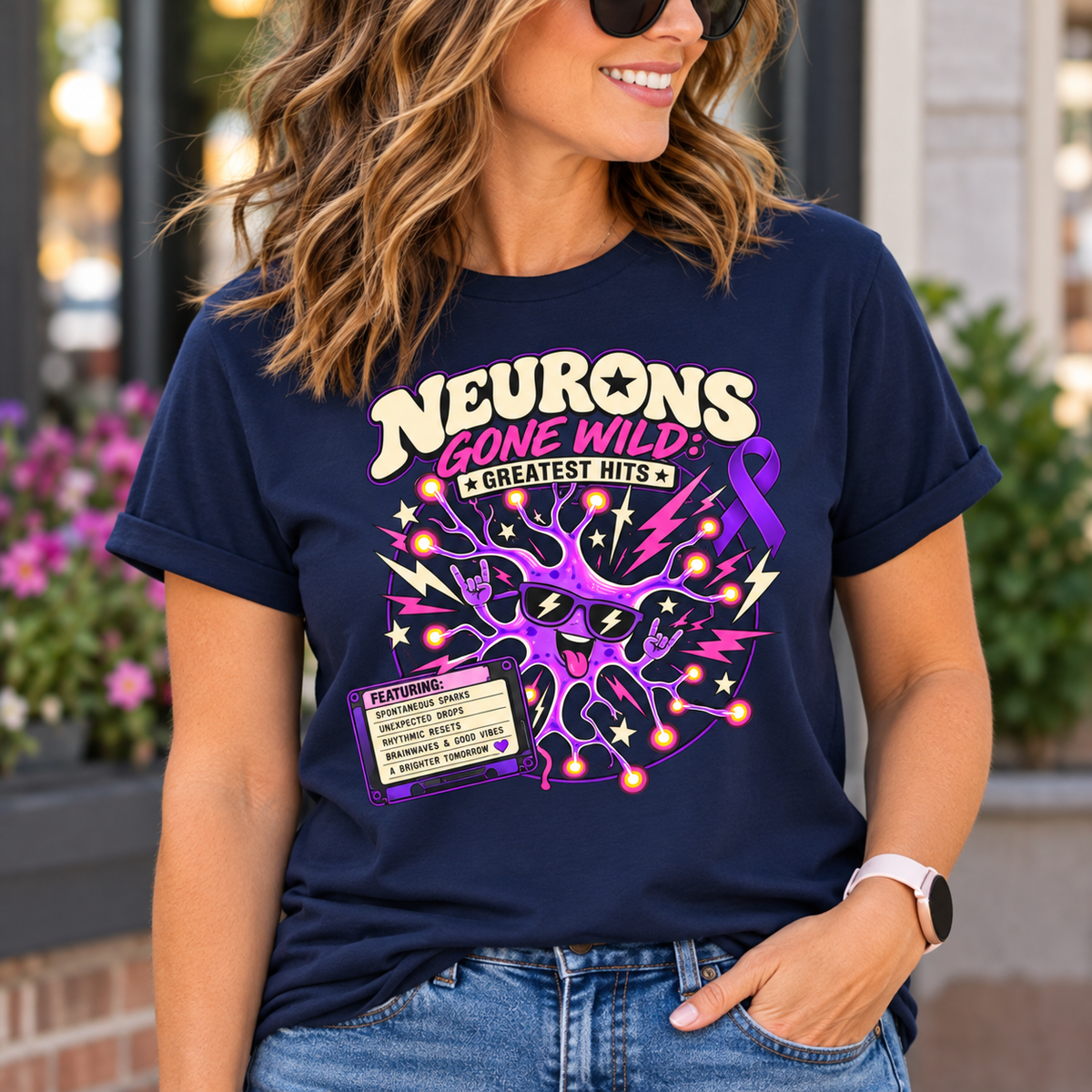 Neurons Gone Wild: Greatest Hits Epilepsy Awareness T-Shirt