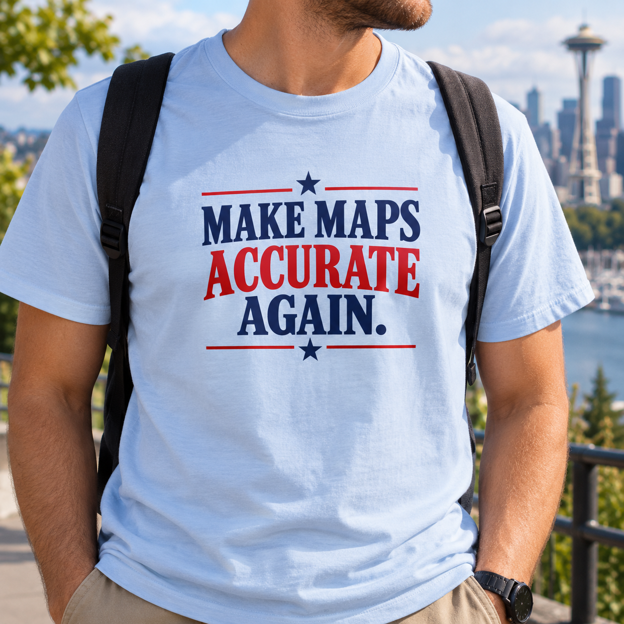 Make Maps Accurate Again T-Shirt