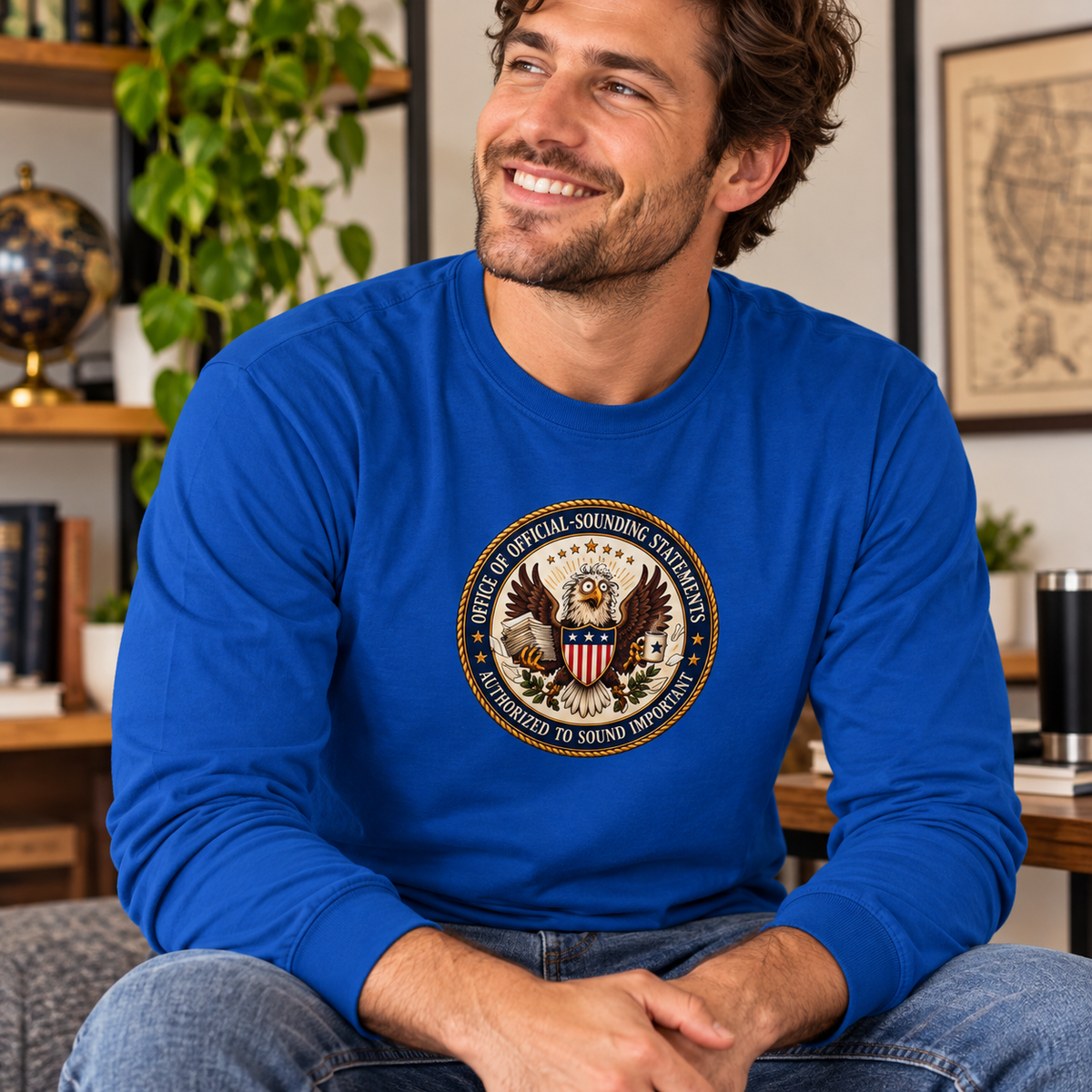 Office of Official-Sounding Statements Long Sleeve Shirt | Funny Government Bureaucracy Tee
