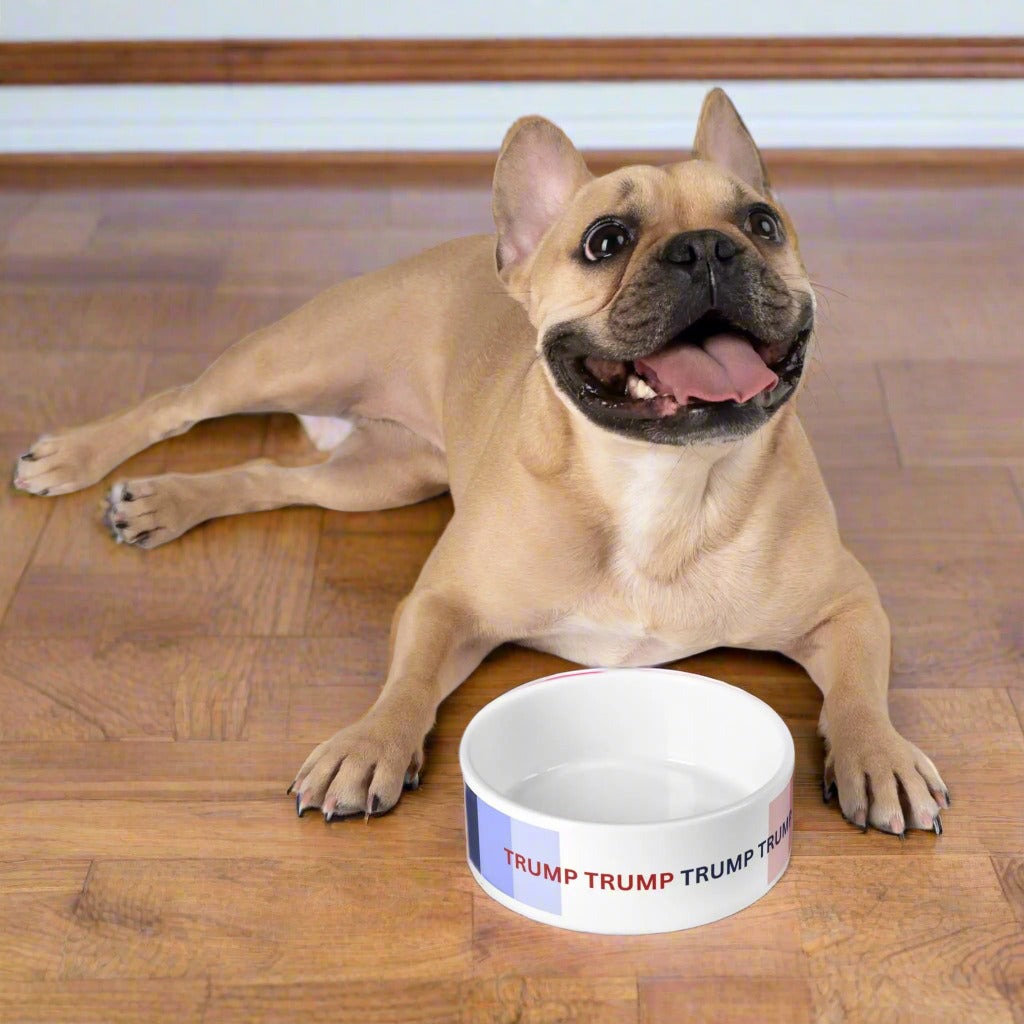 Contemporary Trump Pet Bowl - Modern Design for Pet Lovers Printify
