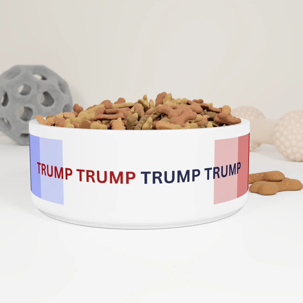 Contemporary Trump Pet Bowl - Modern Design for Pet Lovers Printify