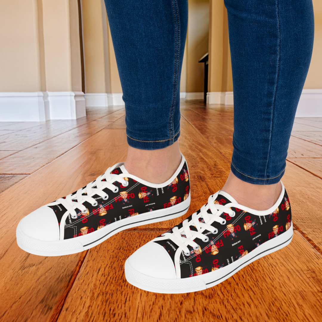 Trump FAFO Trendy Women's Low Top Sneakers
