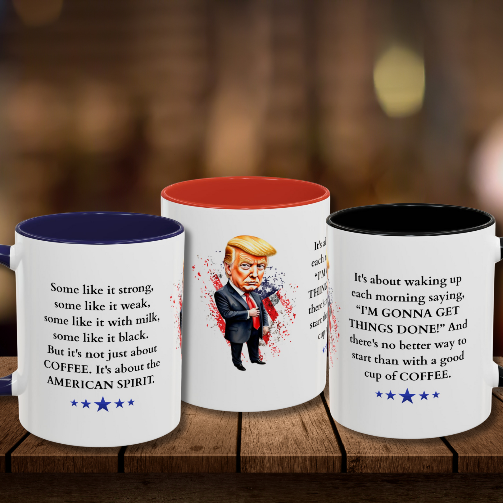 Donald Trump Motivational Coffee Mug: Mocha Inspiration