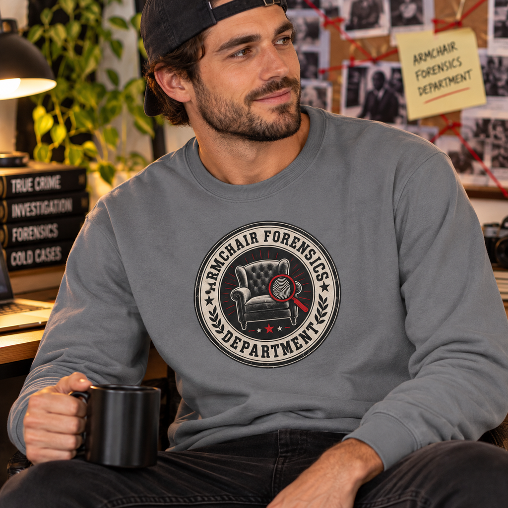 Armchair Forensics Department Long Sleeve Shirt | True Crime Investigator Tee