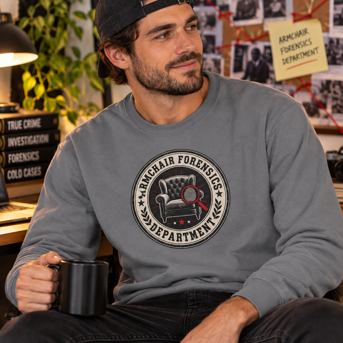 Armchair Forensics Department Long Sleeve Shirt | True Crime Investigator Tee