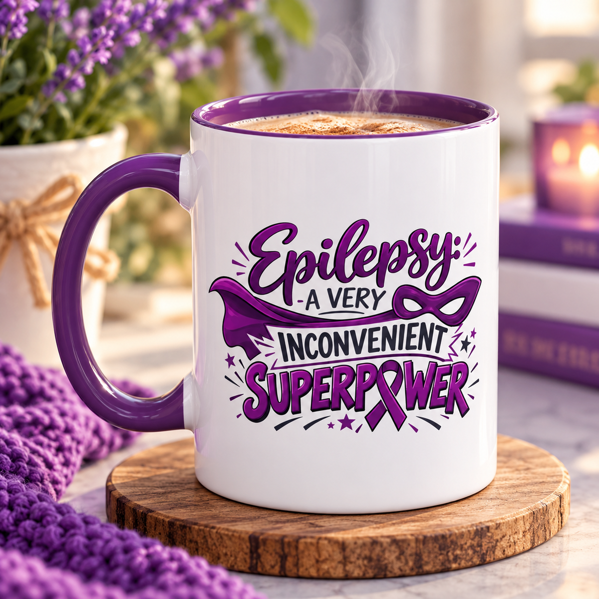 Epilepsy: A Very Inconvenient Superpower Coffee Mug | Funny Epilepsy Awareness Gift