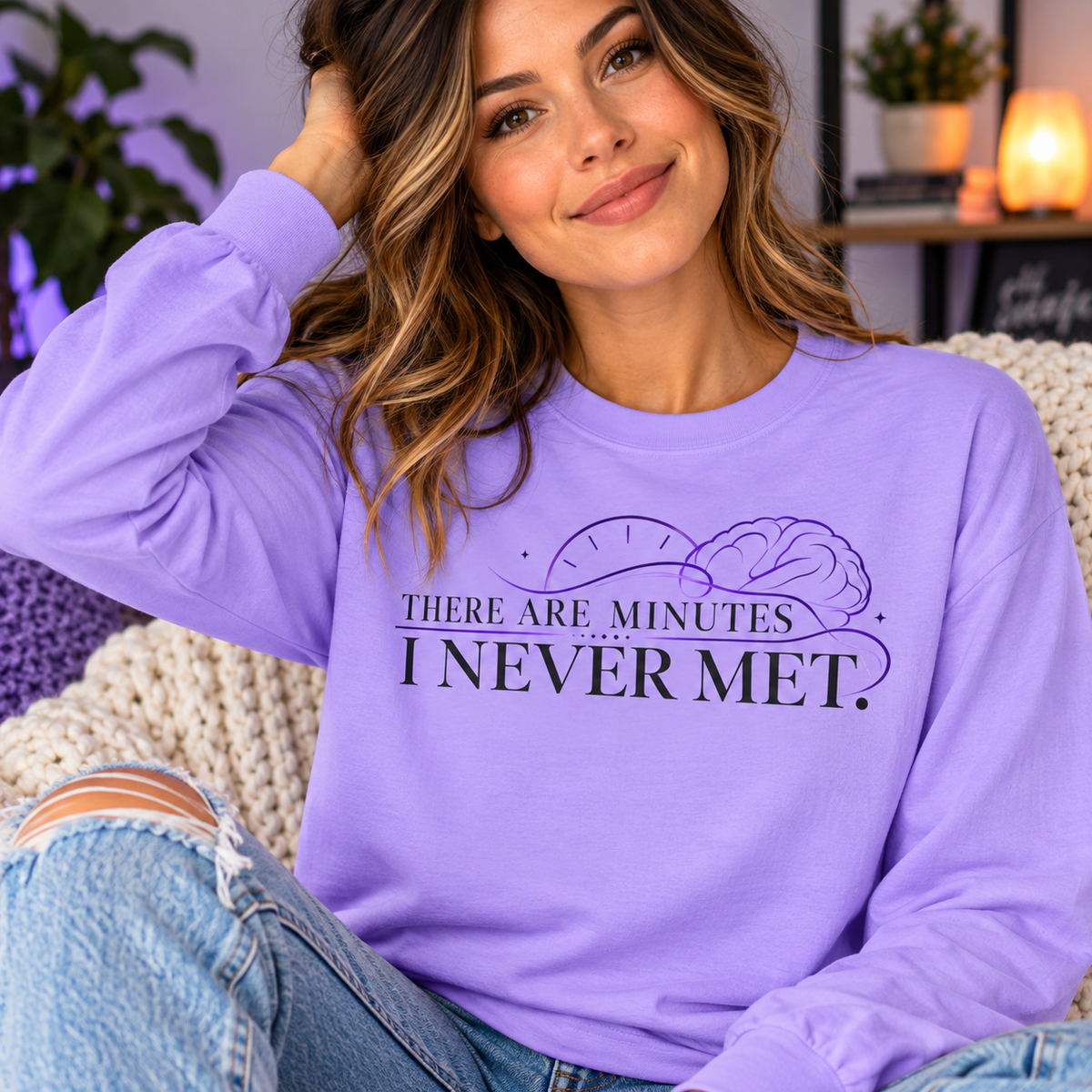 There Are Minutes I Never Met Long Sleeve Shirt | Subtle Epilepsy Awareness Tee