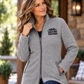Mildly Internet Famous Women's Long Fleece Jacket | Funny Cat Lover Jacket
