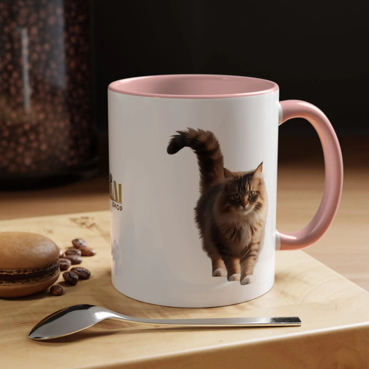 Cute Animal Coffee Mug - Perfect Gift for Cat Ladies Printify