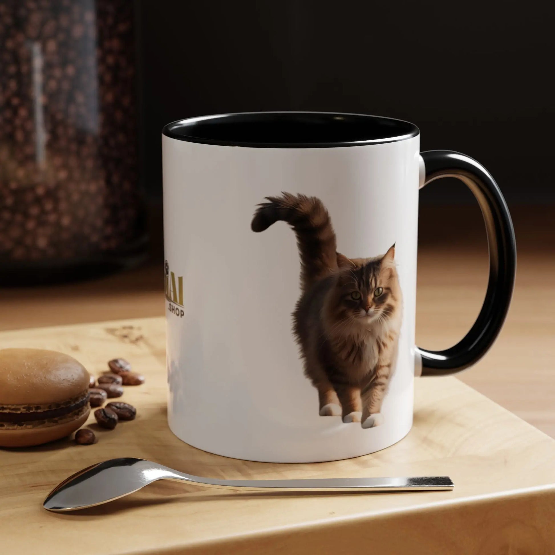 Cute Animal Coffee Mug - Perfect Gift for Cat Ladies Printify