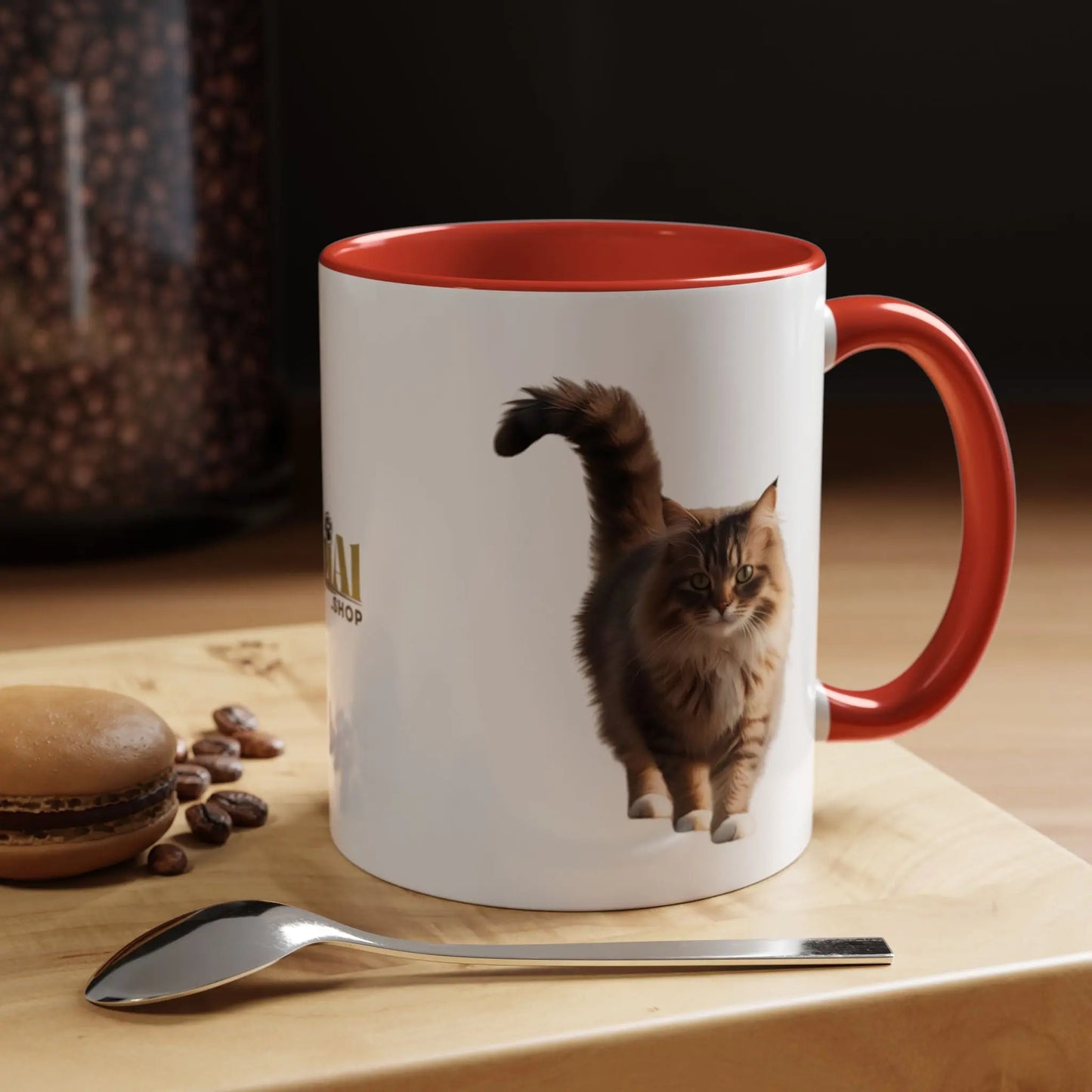 Cute Animal Coffee Mug - Perfect Gift for Cat Ladies Printify