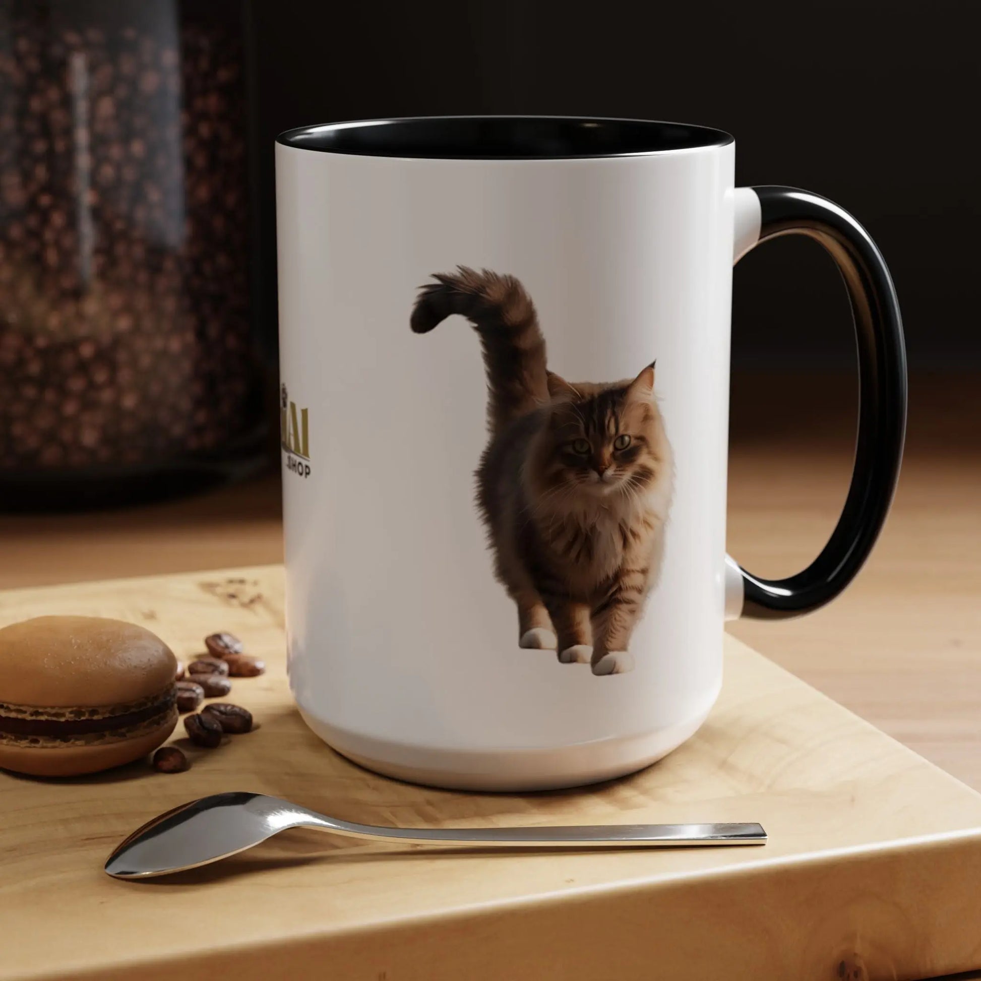 Cute Animal Coffee Mug - Perfect Gift for Cat Ladies Printify