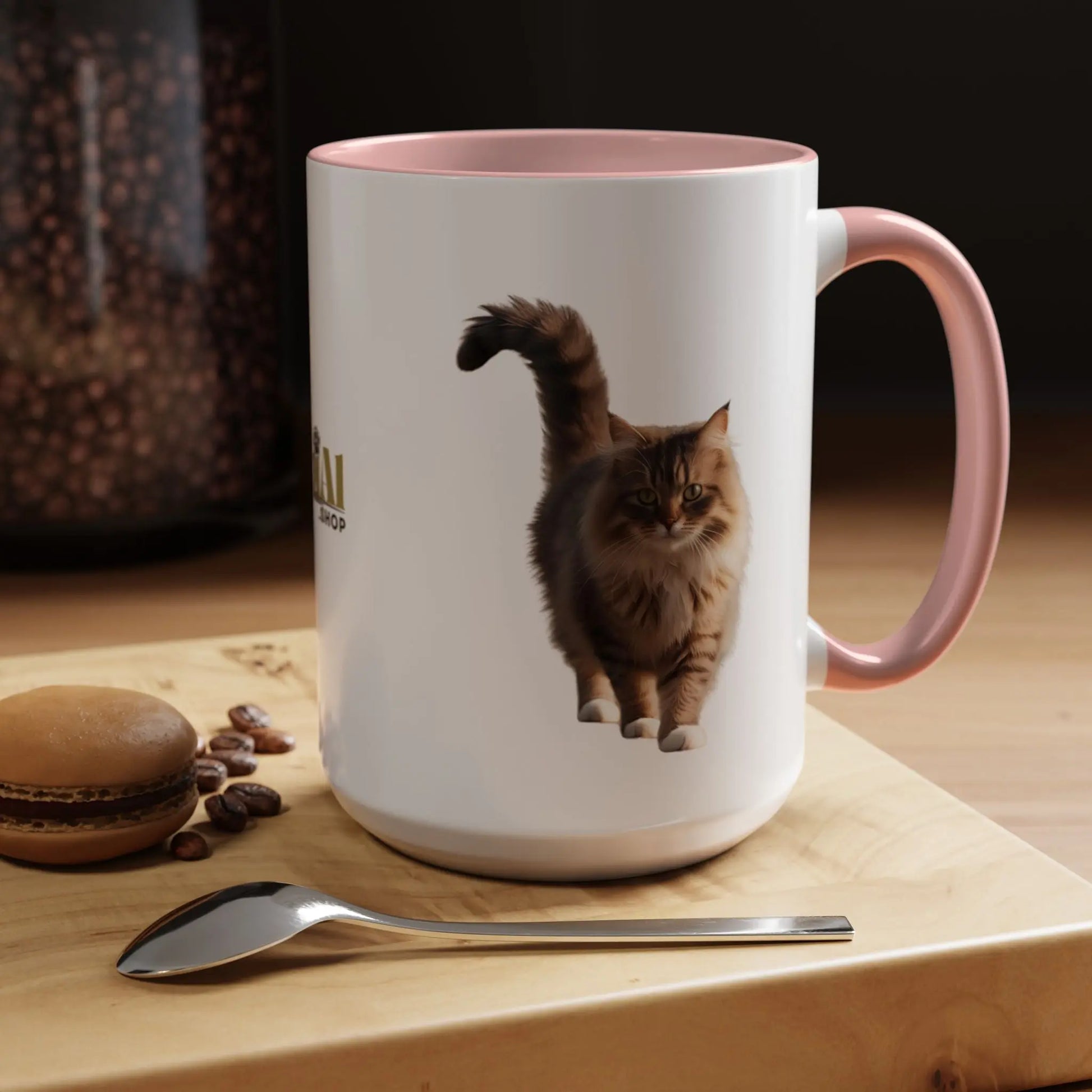 Cute Animal Coffee Mug - Perfect Gift for Cat Ladies Printify