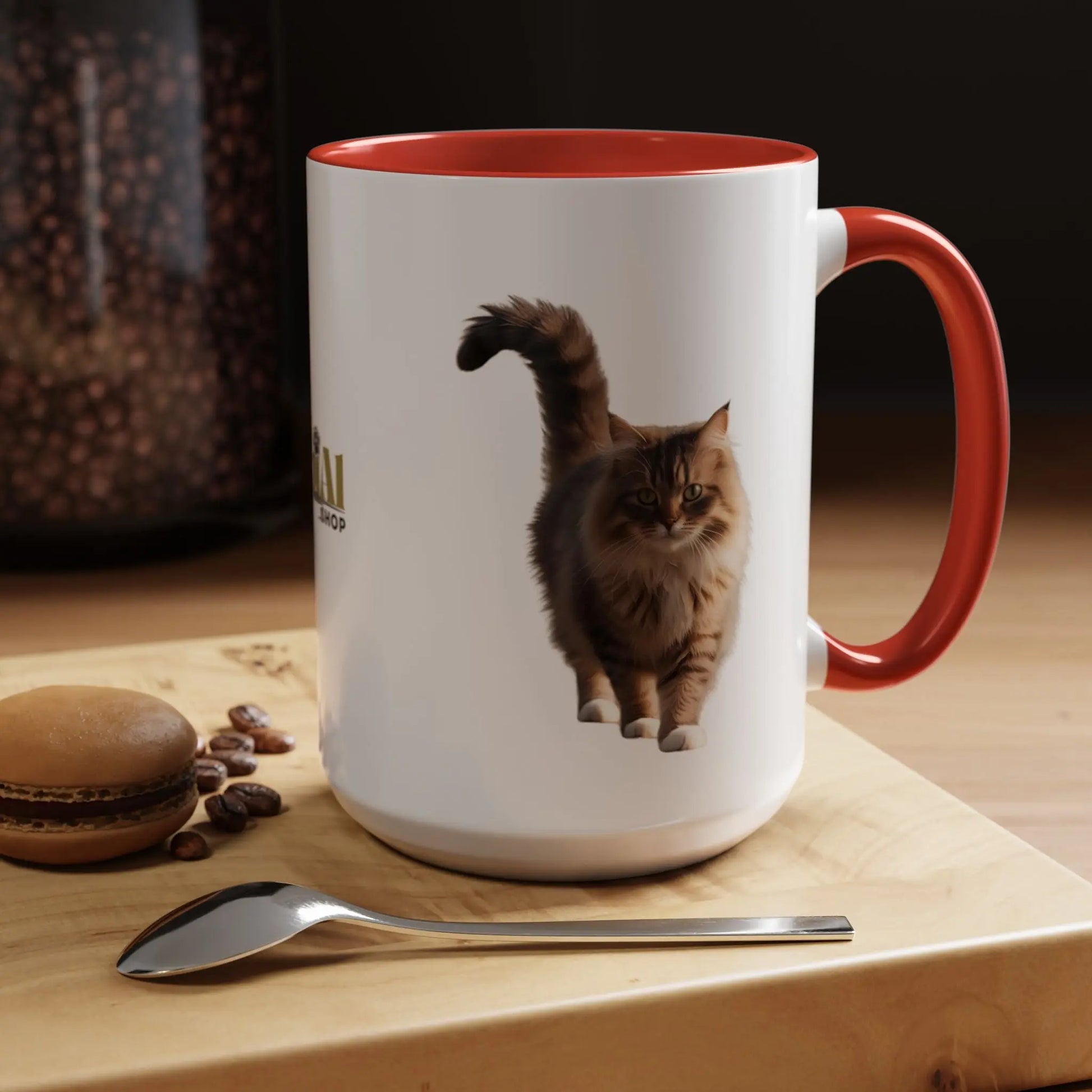 Cute Animal Coffee Mug - Perfect Gift for Cat Ladies Printify