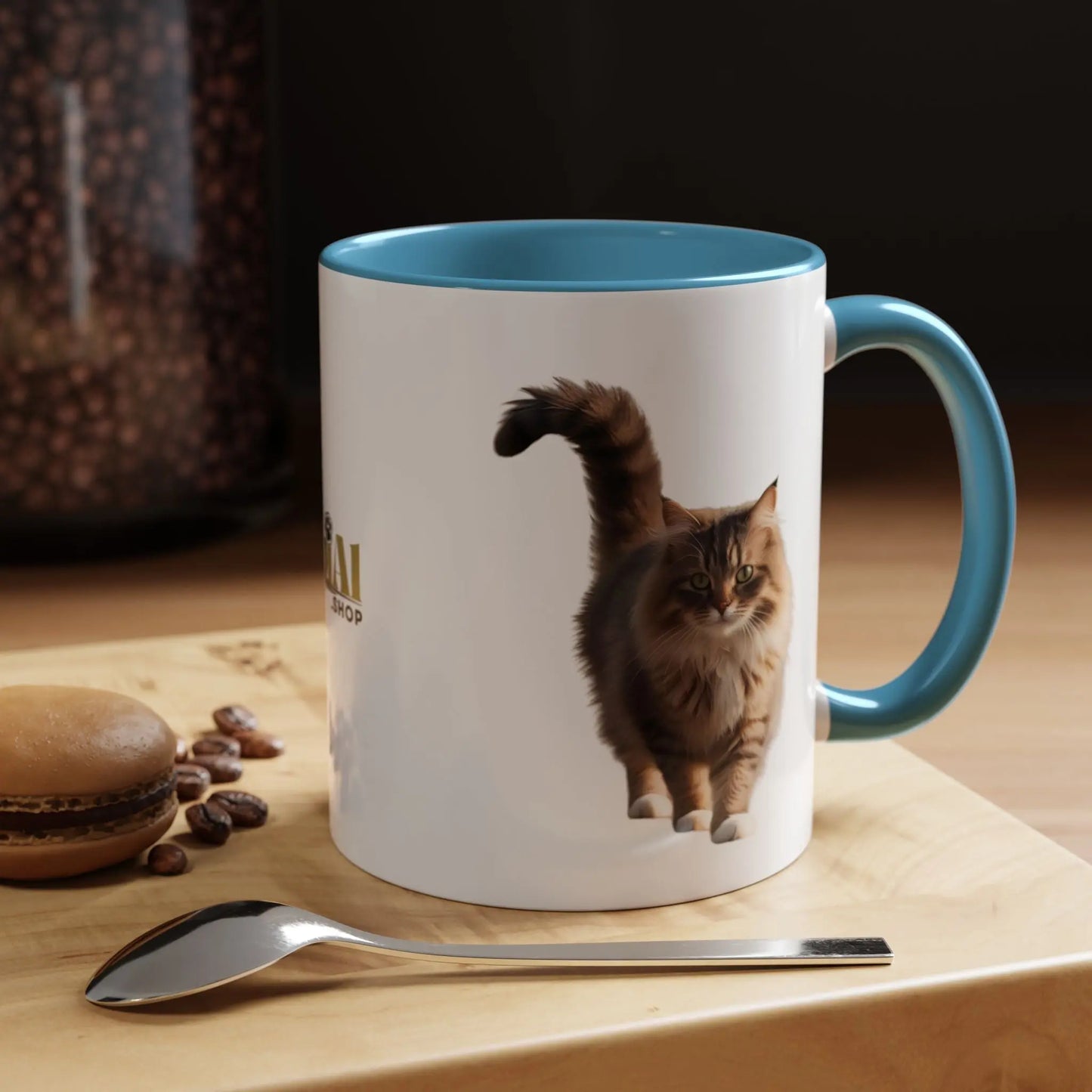 Cute Animal Coffee Mug - Perfect Gift for Cat Ladies Printify
