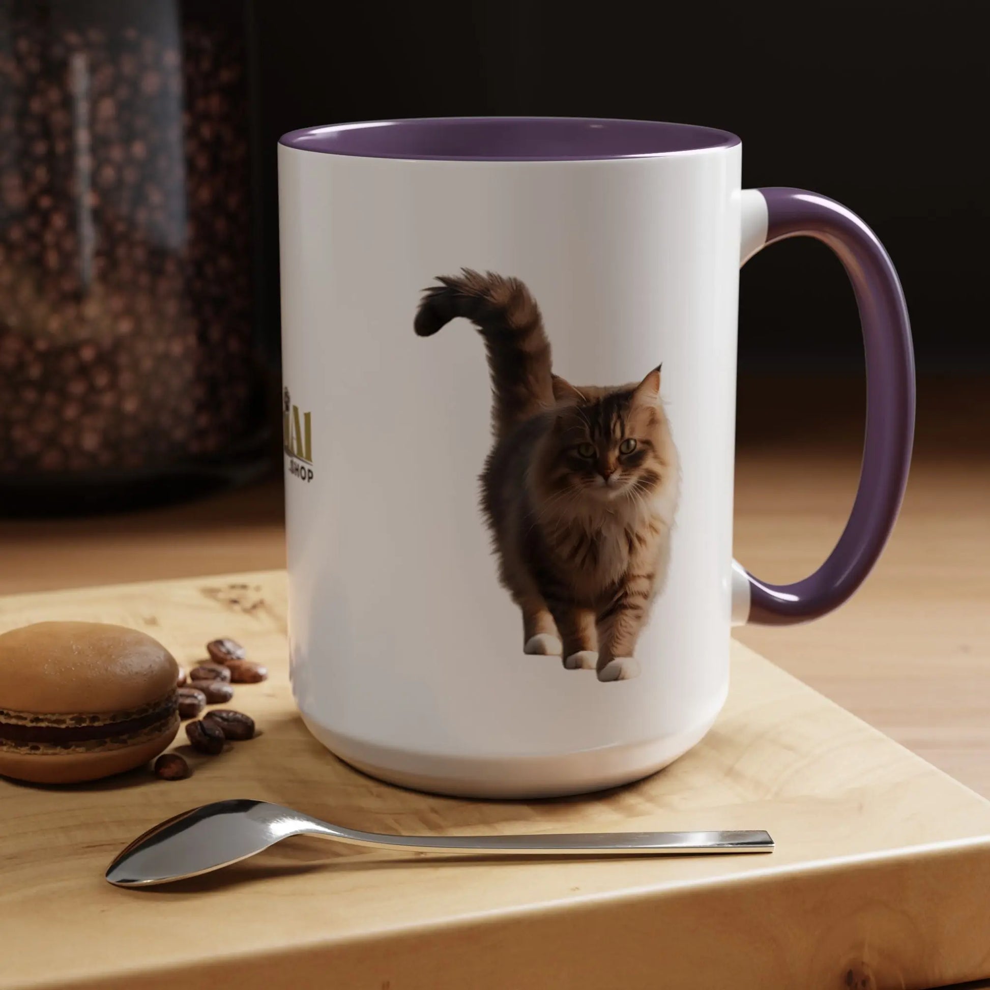 Cute Animal Coffee Mug - Perfect Gift for Cat Ladies Printify