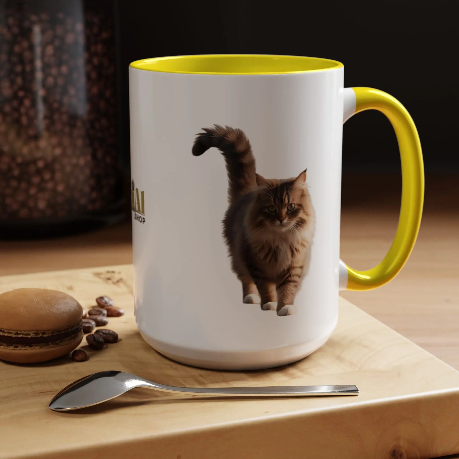 Cute Animal Coffee Mug - Perfect Gift for Cat Ladies Printify