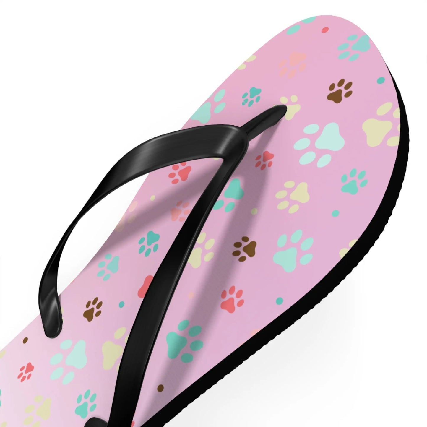 Cute Paw Print Flip Flops for Animal Lovers Printify