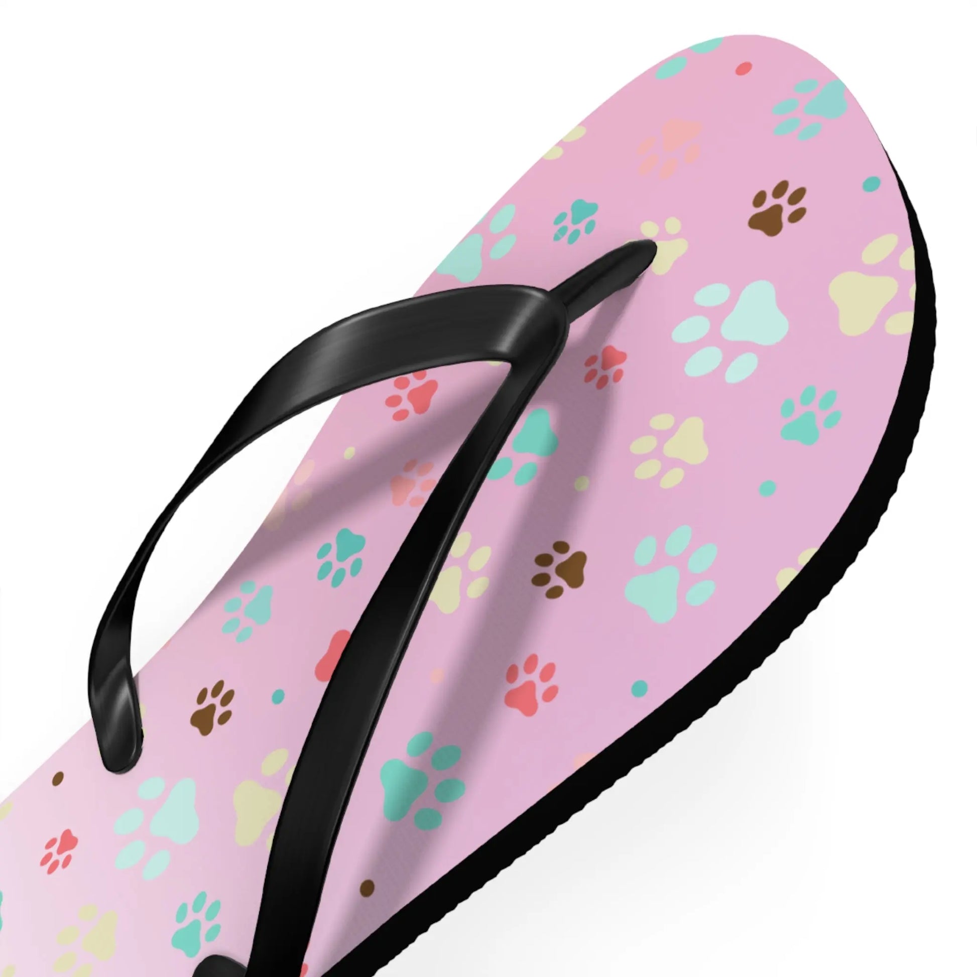 Cute Paw Print Flip Flops for Animal Lovers Printify