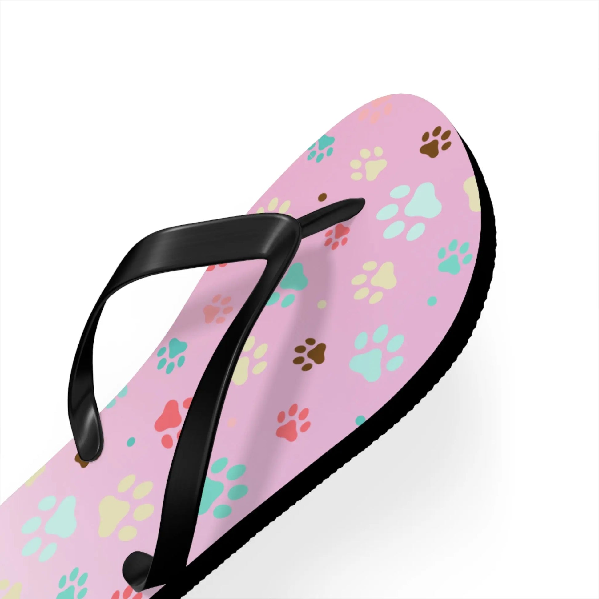 Cute Paw Print Flip Flops for Animal Lovers Printify