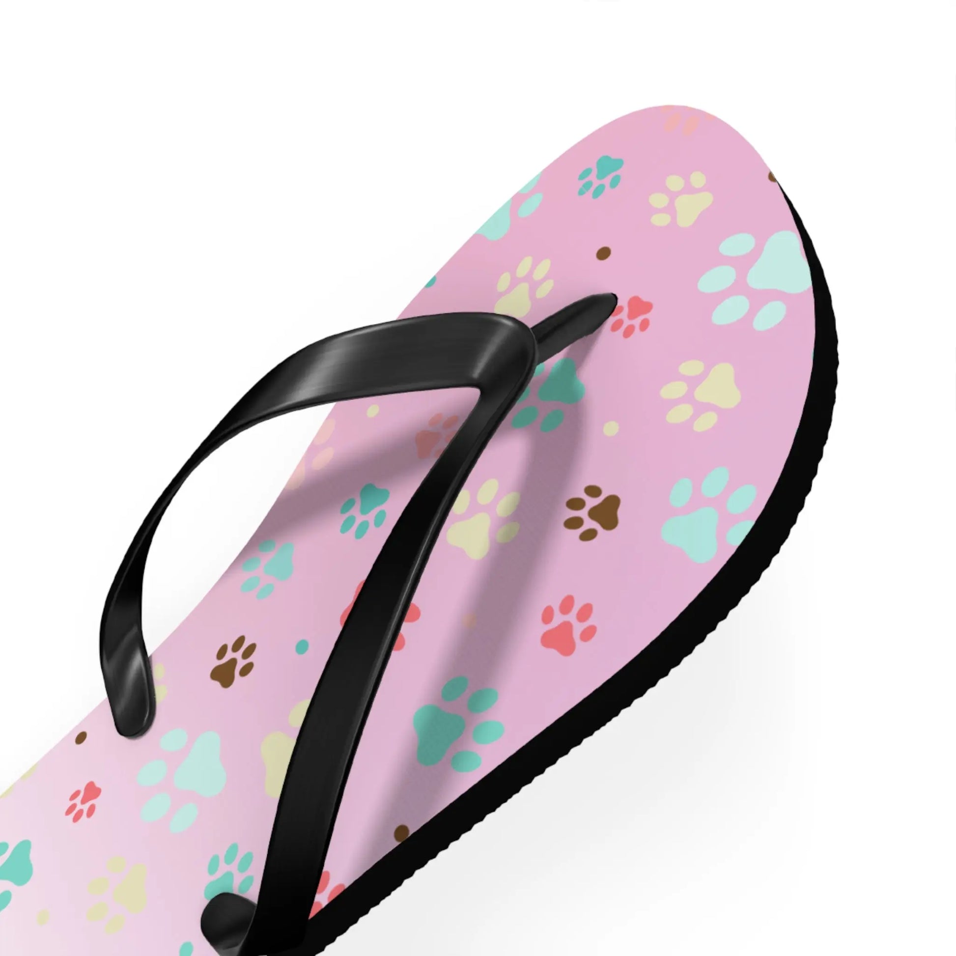 Cute Paw Print Flip Flops for Animal Lovers Printify