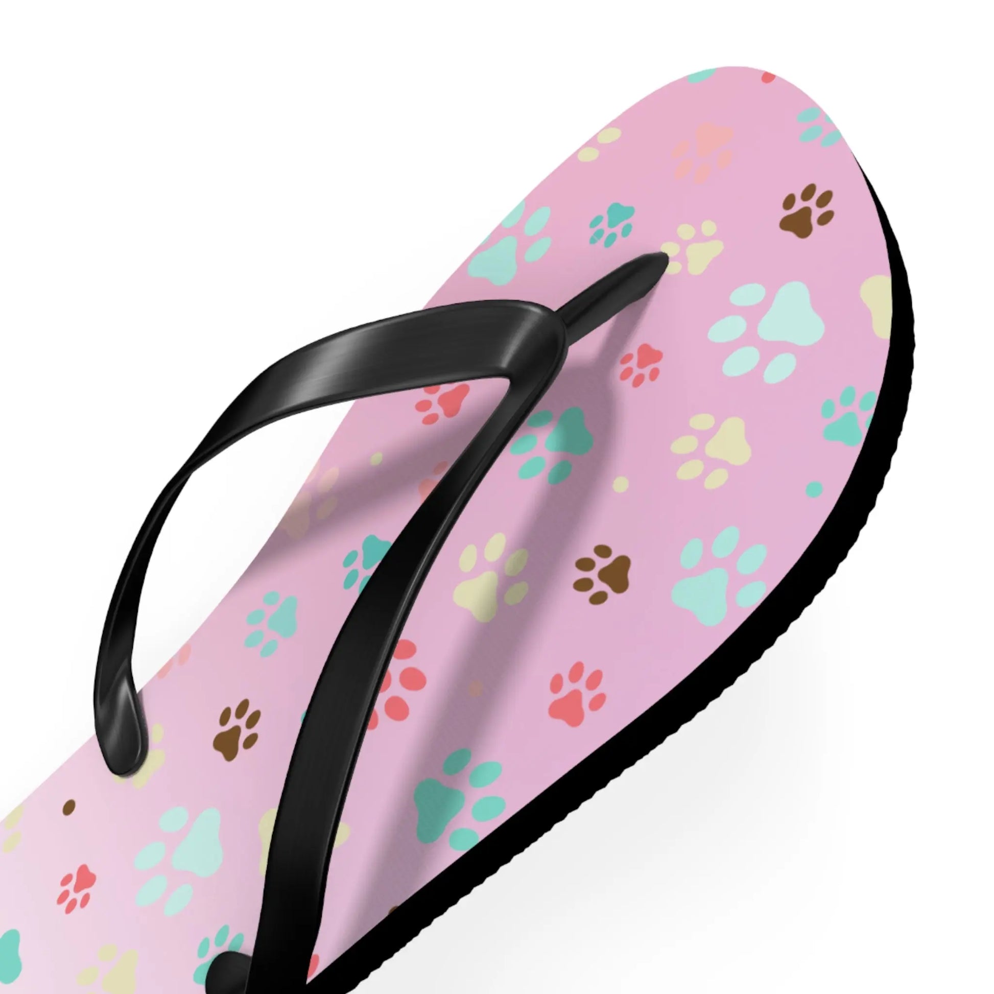 Cute Paw Print Flip Flops for Animal Lovers Printify