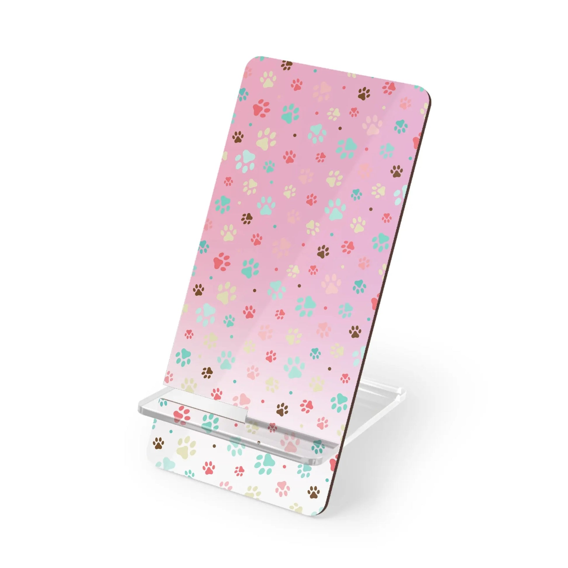 Cute Paw Print Mobile Display Stand Printify