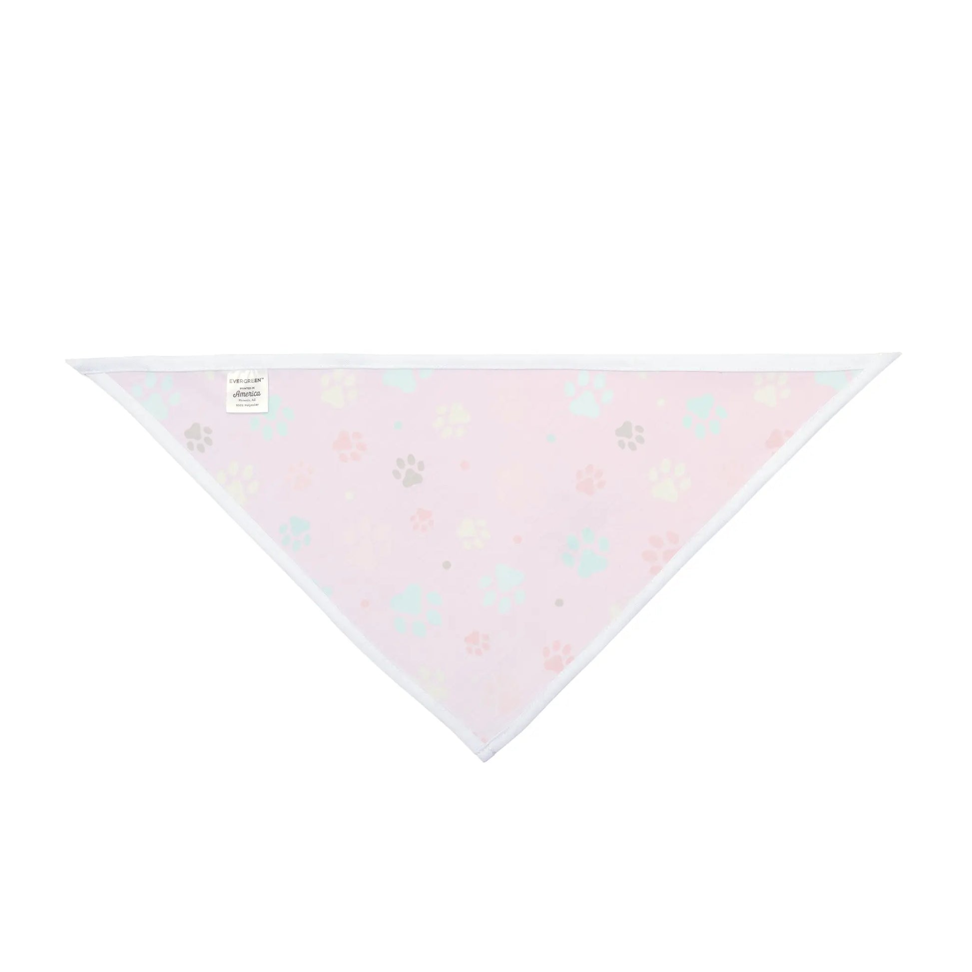 Cute Pet Bandana with Colorful Paw Prints - Perfect for Dogs and Cats Printify