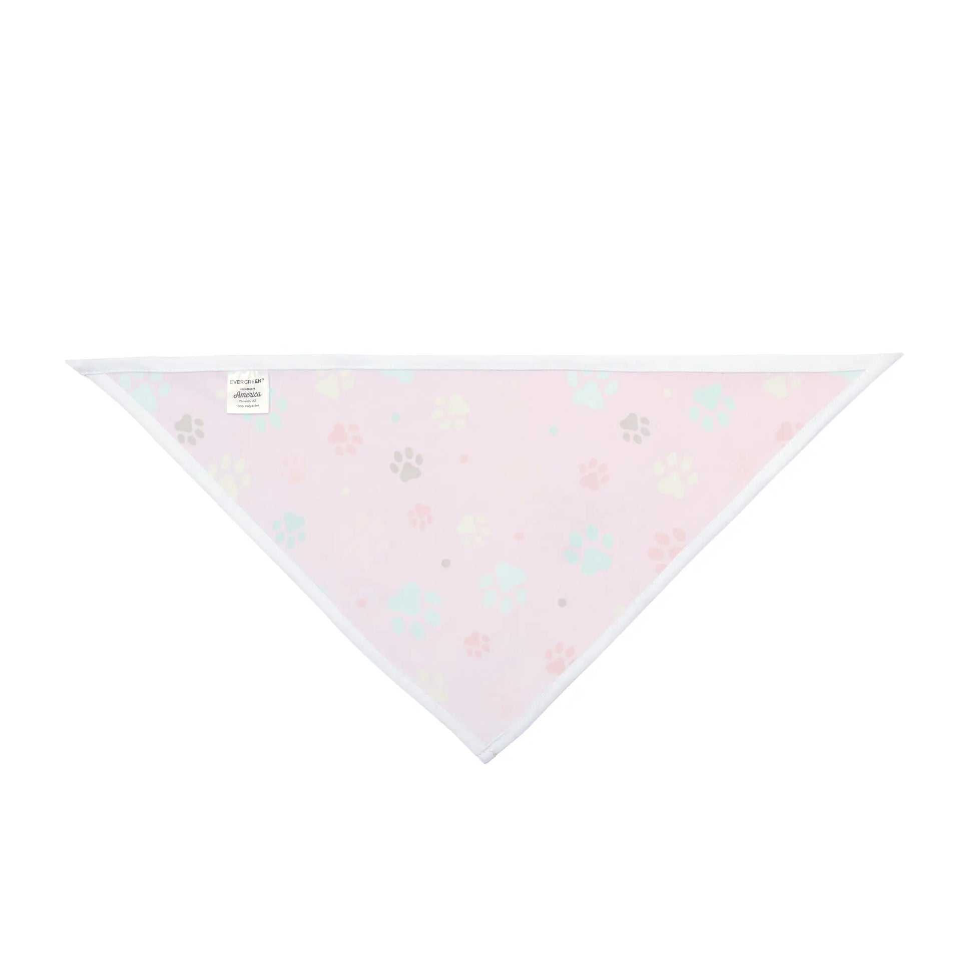 Cute Pet Bandana with Colorful Paw Prints - Perfect for Dogs and Cats Printify
