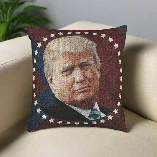 Donald Trump Woven Pillow - Decorative Accent Printify