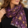 Beautifully Miswired | Purple & Gold Epilepsy Awareness Scarf
