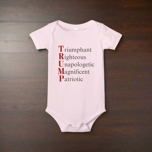 Funny Pro-Trump Baby One-Piece for Infants Printify