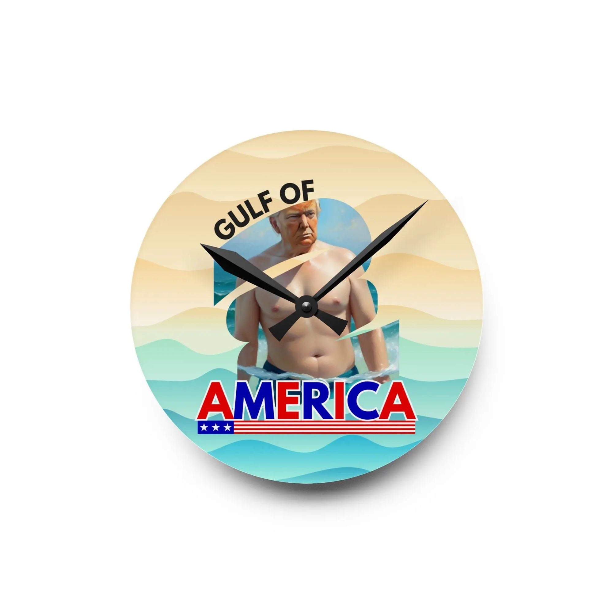 Gulf of America Acrylic Wall Clock Printify