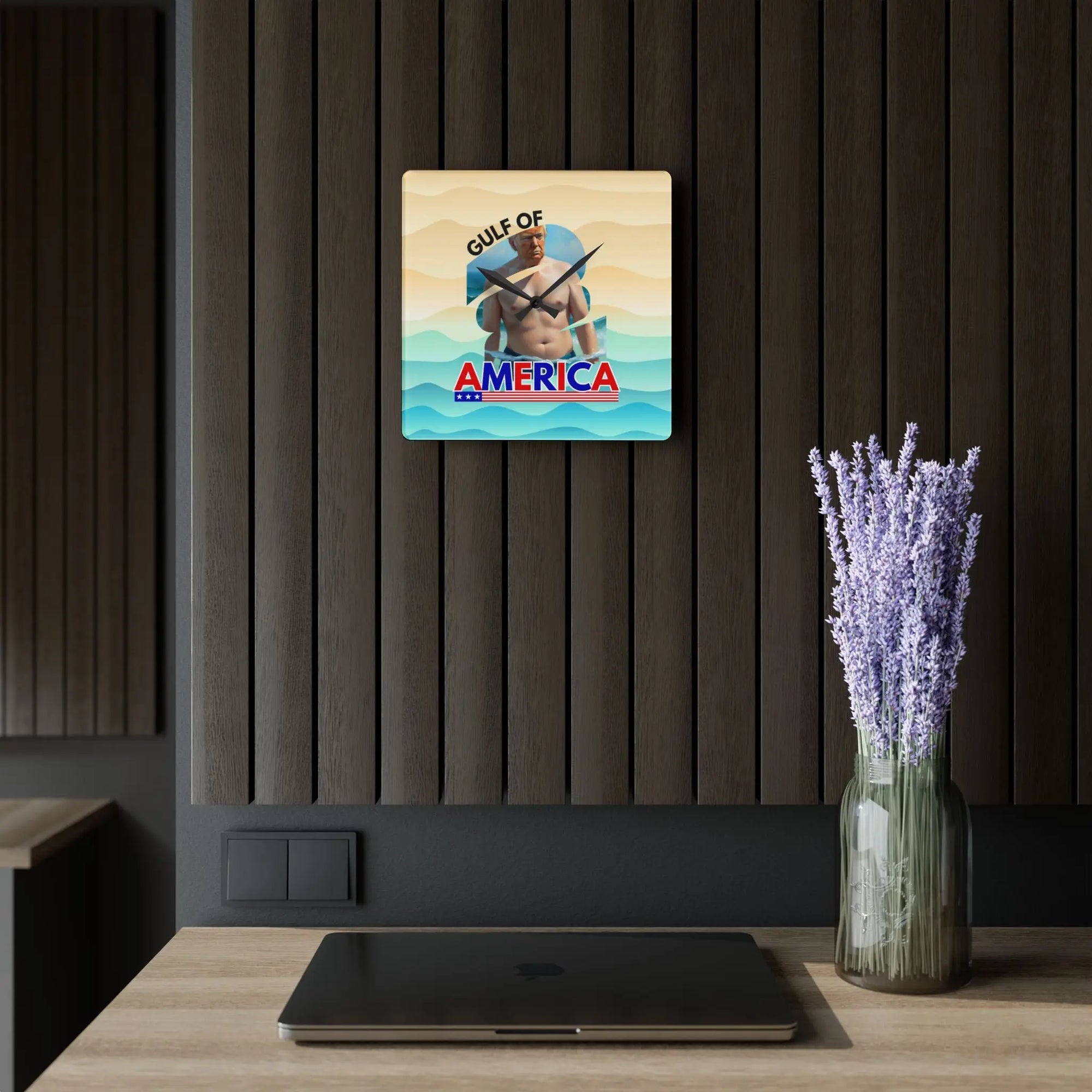 Gulf of America Acrylic Wall Clock Printify