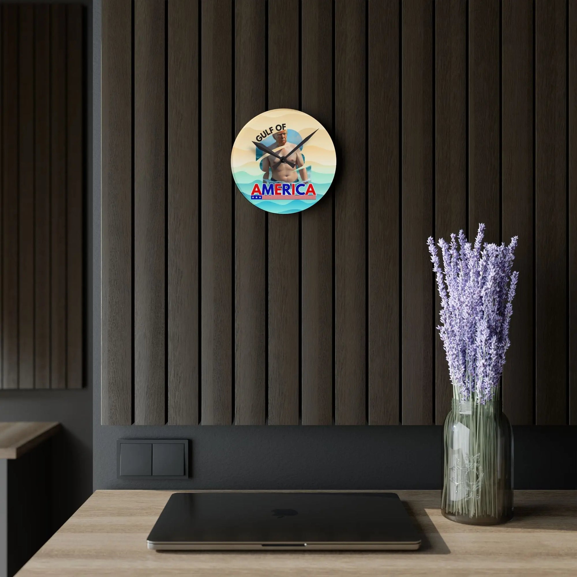 Gulf of America Acrylic Wall Clock Printify